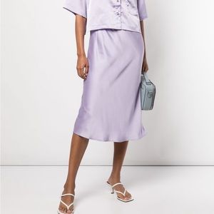 Apparis Lilac Katia Midi Skirt
